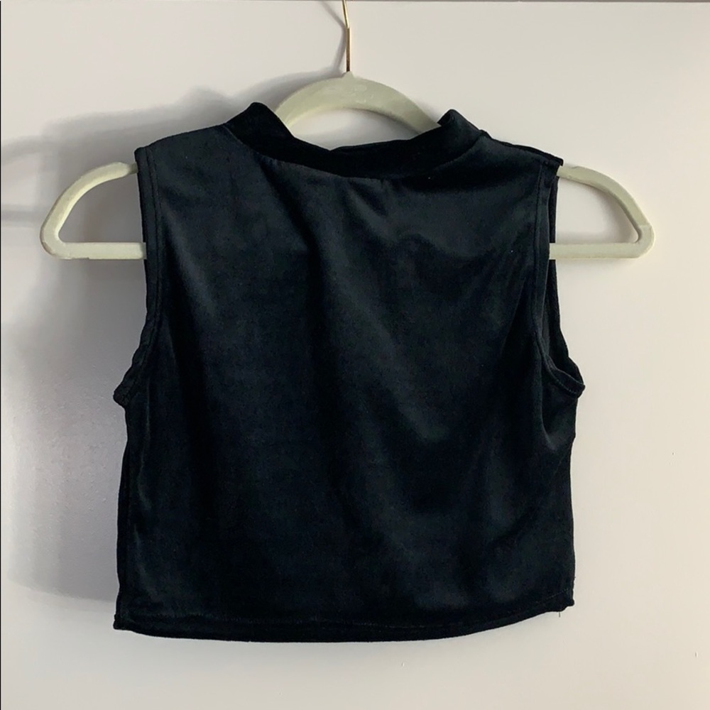 Soft black crop top